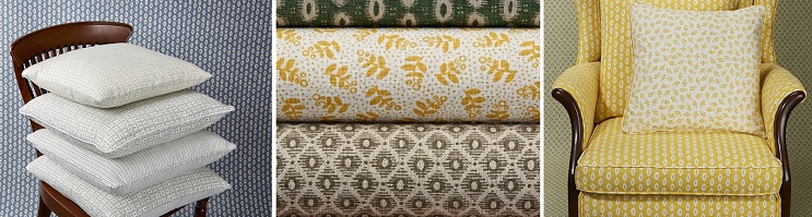 Small Linen Prints and Range of High Quality Fabrics from Nile and York