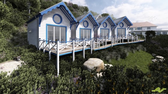 Cary Arms - New Beach Huts