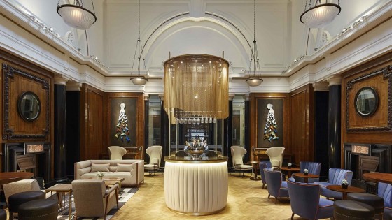 Noes Lobby Champagne Bar - London Marriott County Hall by RPW Design