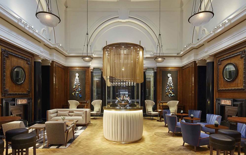 Noes Lobby Champagne Bar - London Marriott County Hall by RPW Design