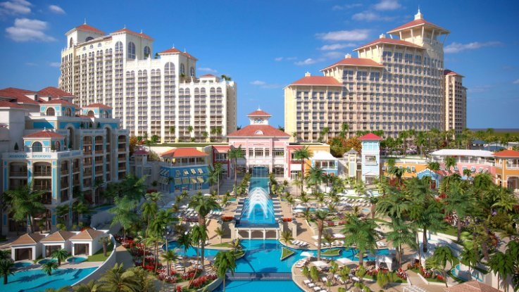 Grand Hyatt Baha Mar will offer 1,800 guestrooms, including 227 lavish suites with high-end amenities and breathtaking ocean views