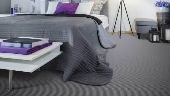 New England - Wilton Carpets - Bedroom interior with gray bed