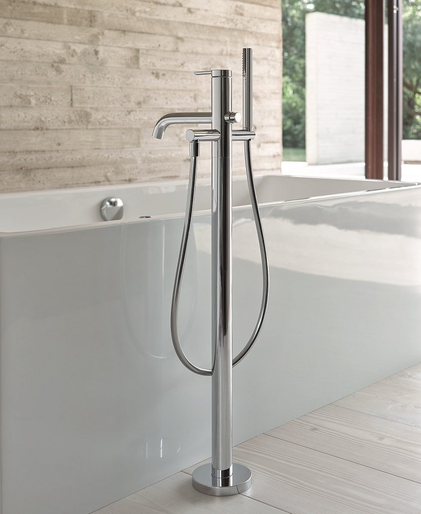 LDR 011 8000 Double Handle Tub and Shower Faucet Chrome