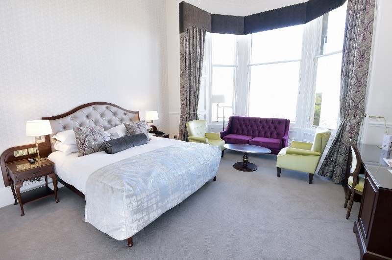 soft interiors in luxury guestroom