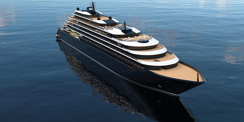 Rendering of the yacht