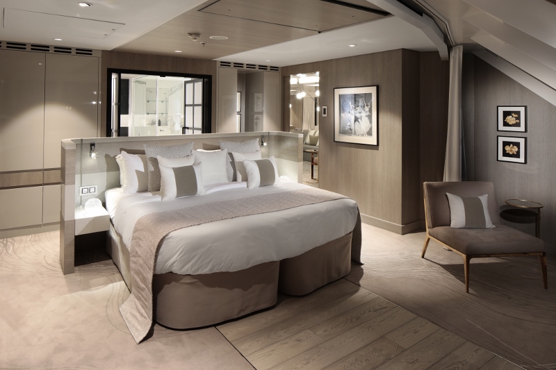 Iconic Suite Cat IC - Master Bedroom - Room #12100 Deck 12 Forward Starboard Celebrity EDGE - Celebrity Cruises