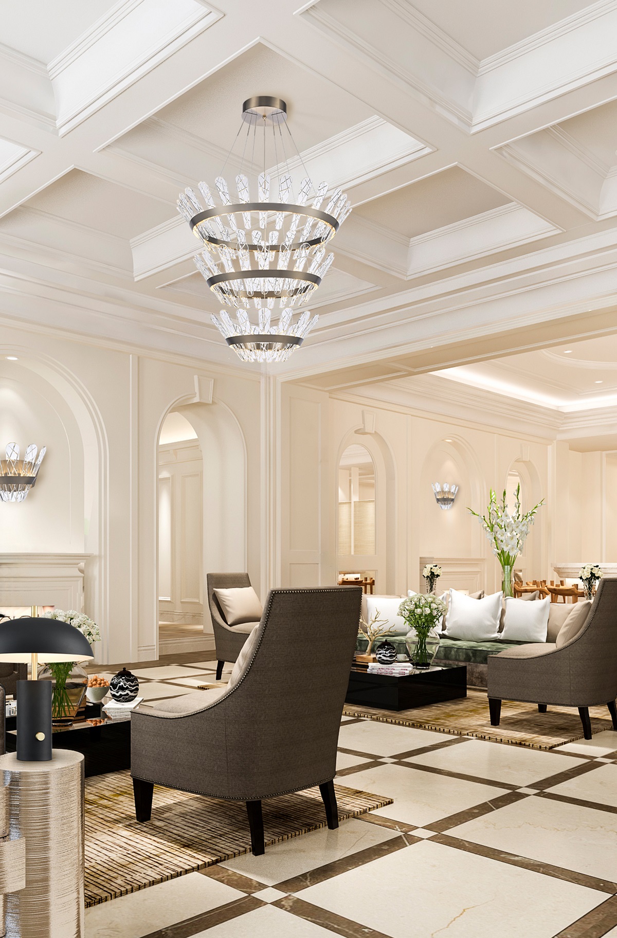 Beatrice chandelier from Franklite