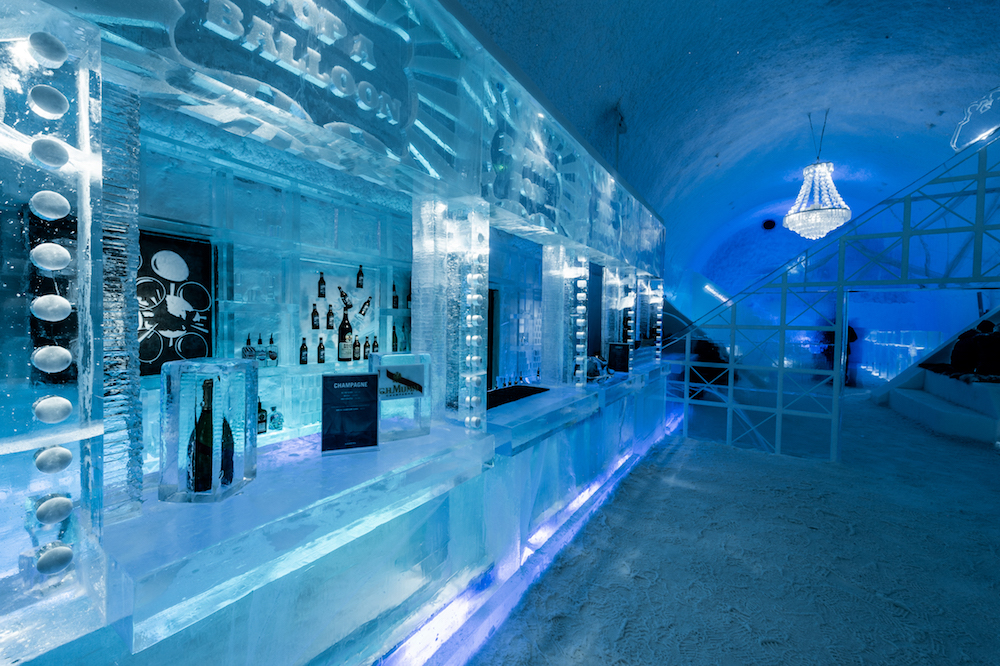Bar made from ice