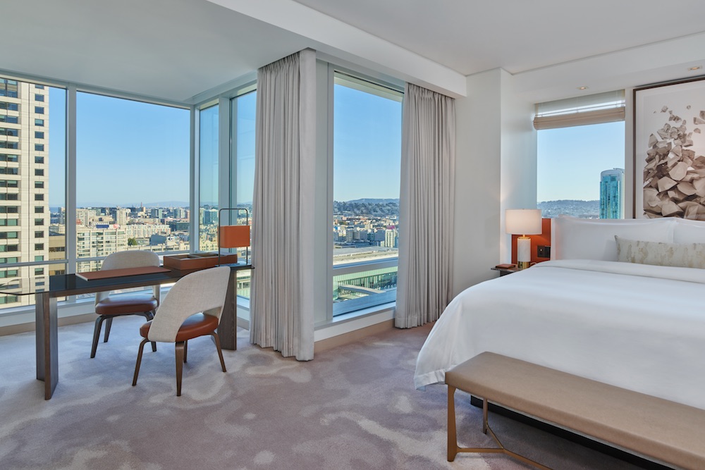 luxe suite open up to striking vistas of the city