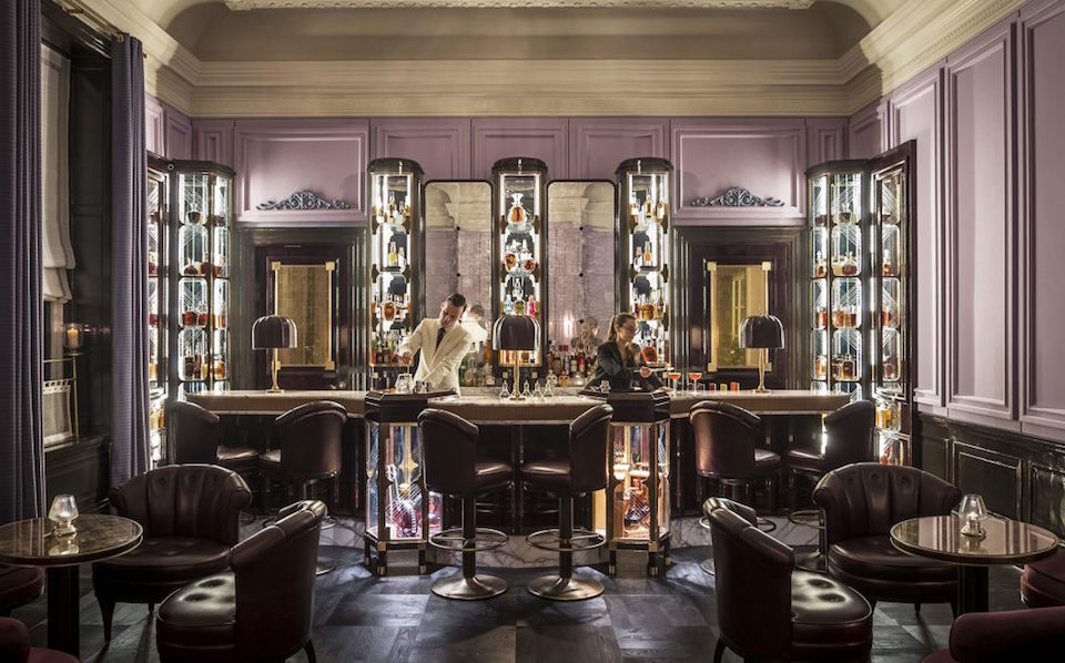 Image caption: The American Bar inside Gleneagles, designed by David Collins Studio. | Image credit: Ennismore