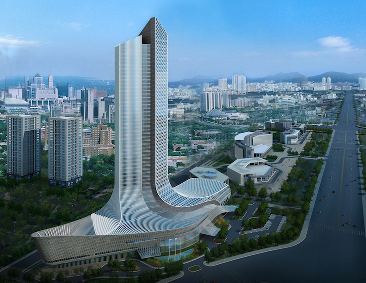 Render of high-rise building