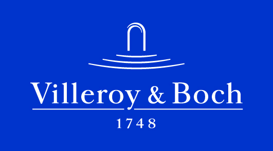 Villeroy & Boch logo in blue with white text, date reading 1748