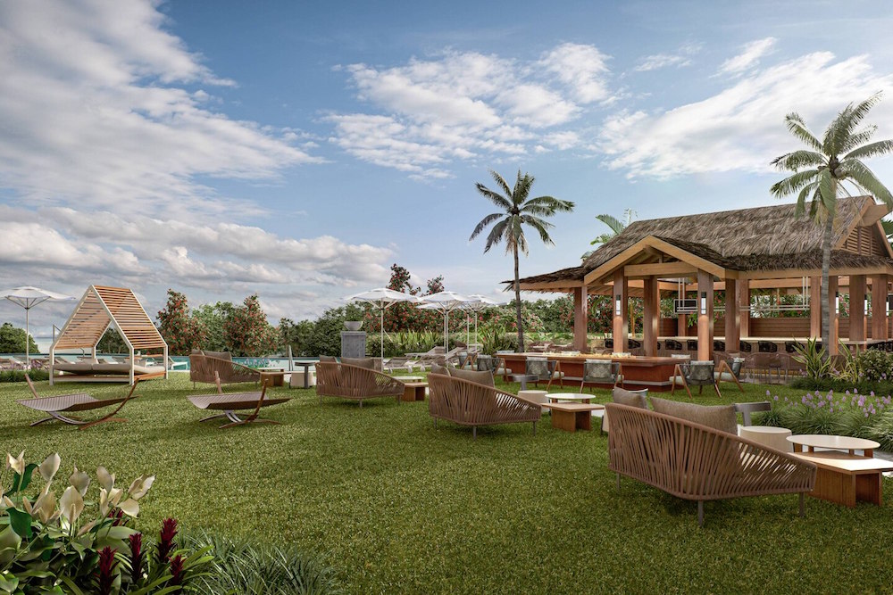 AC Hotel in Maui render of pool bar