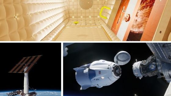 Collage of Axiom space station