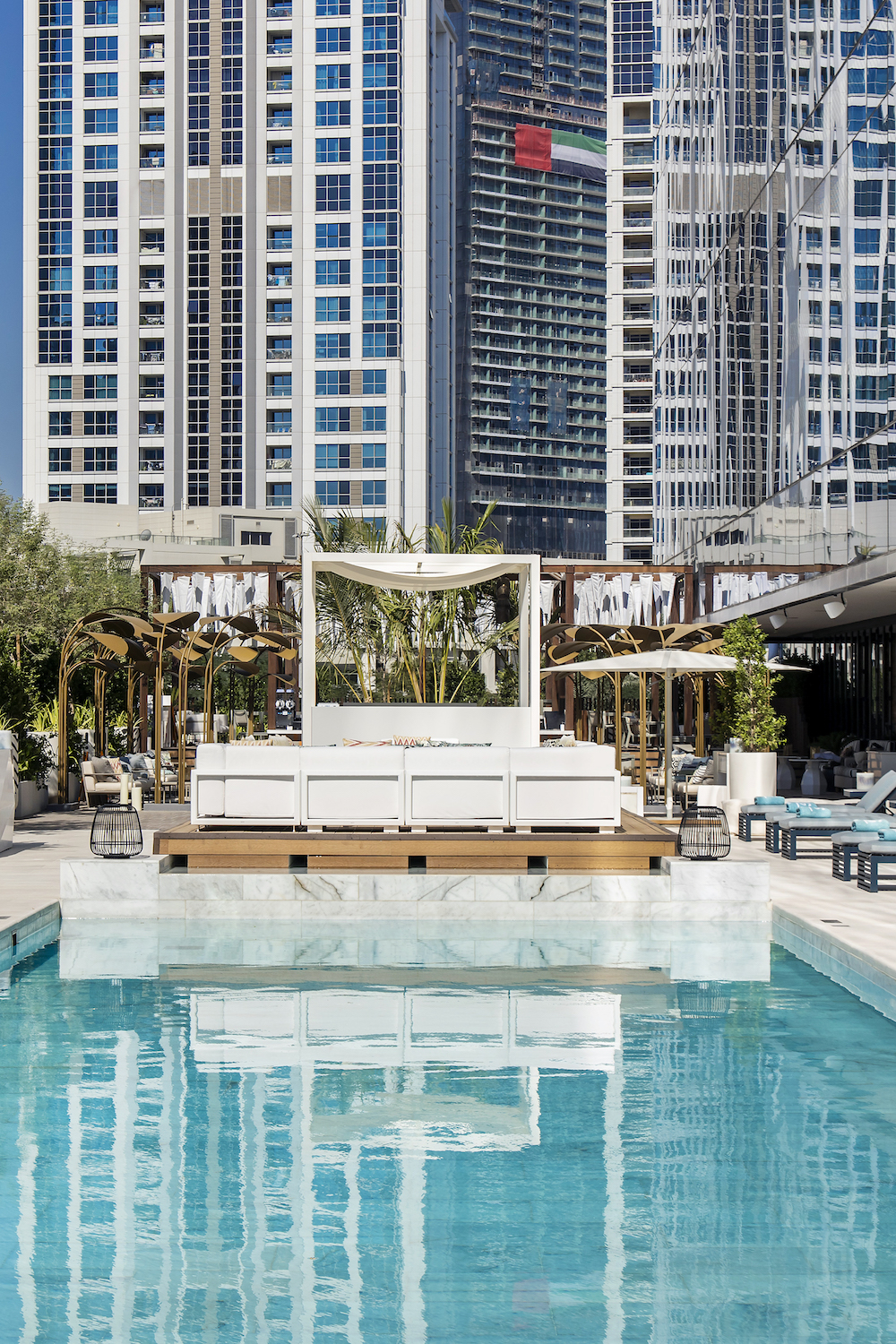 A luxury pool at ME Dubai