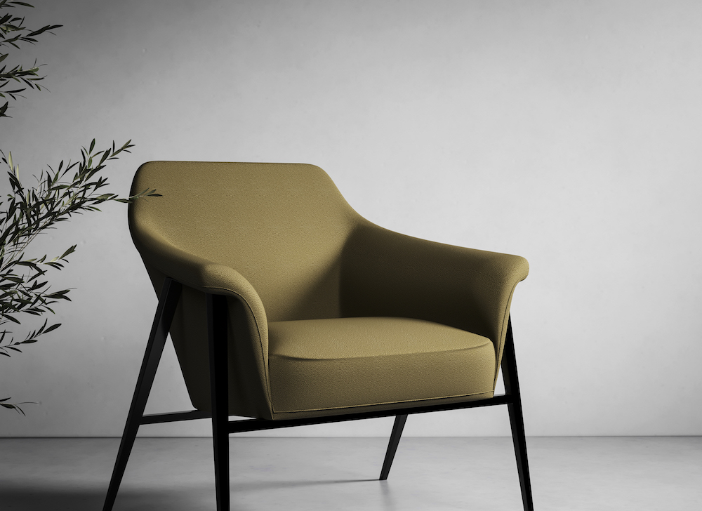Image of luxe armchair (green)