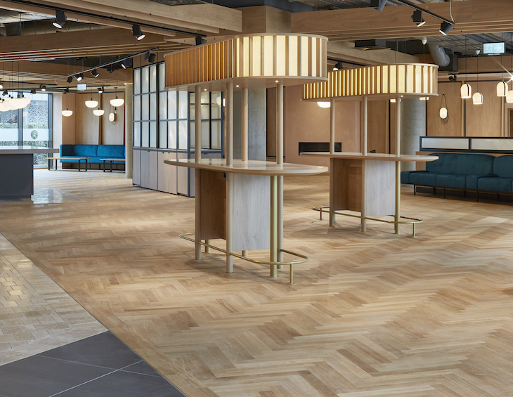 Wooden floor inside empty Cambridge Novotel