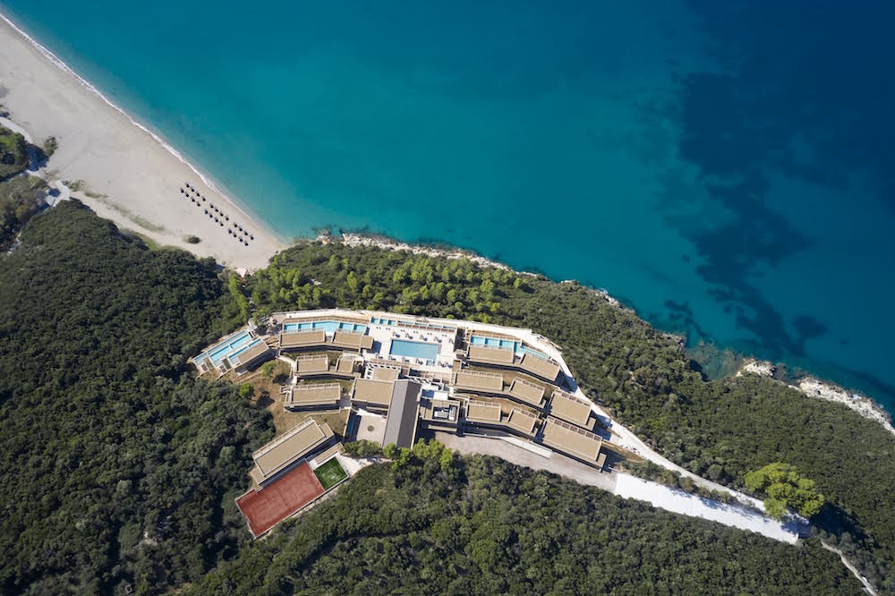 Arial view of MarBella Elix design hotel