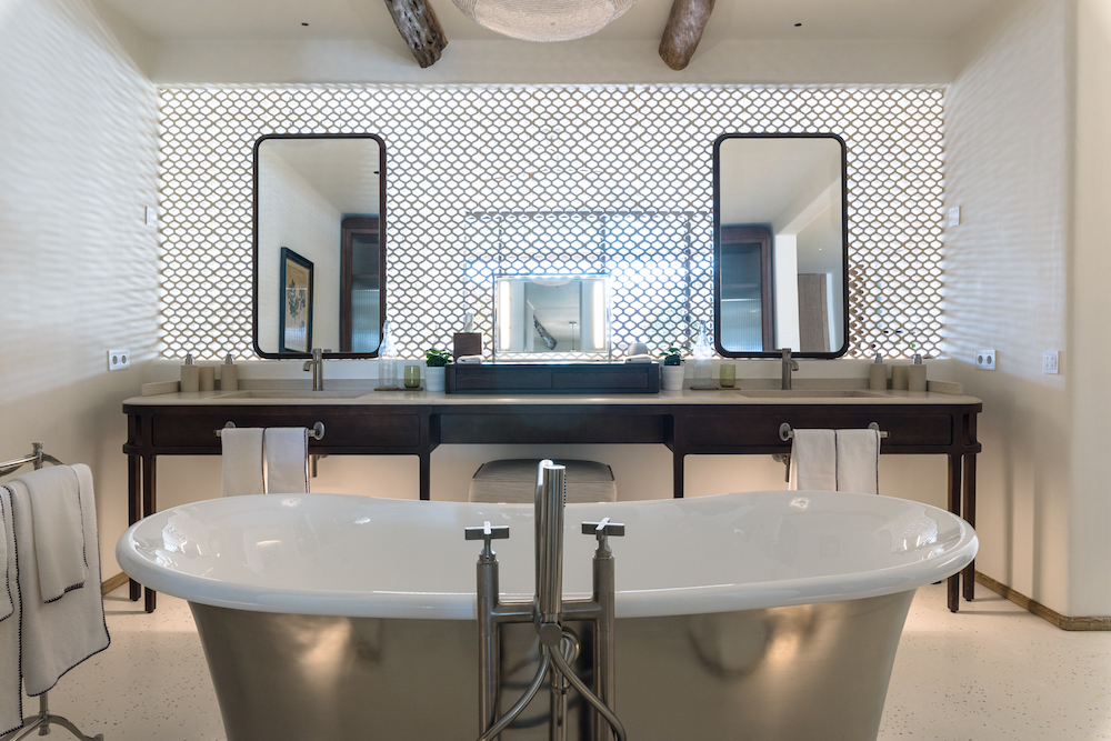 Bathroom inside Six Senses Ibiza