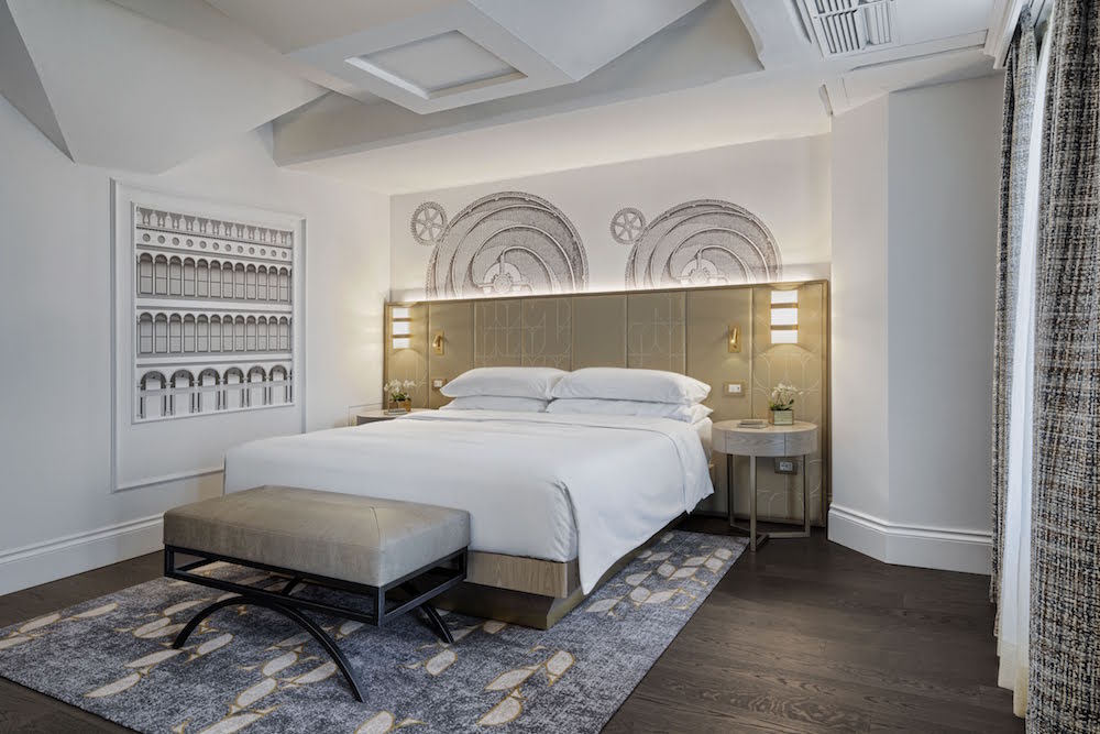 A relaxed toned interior scheme inside Hilton Venice