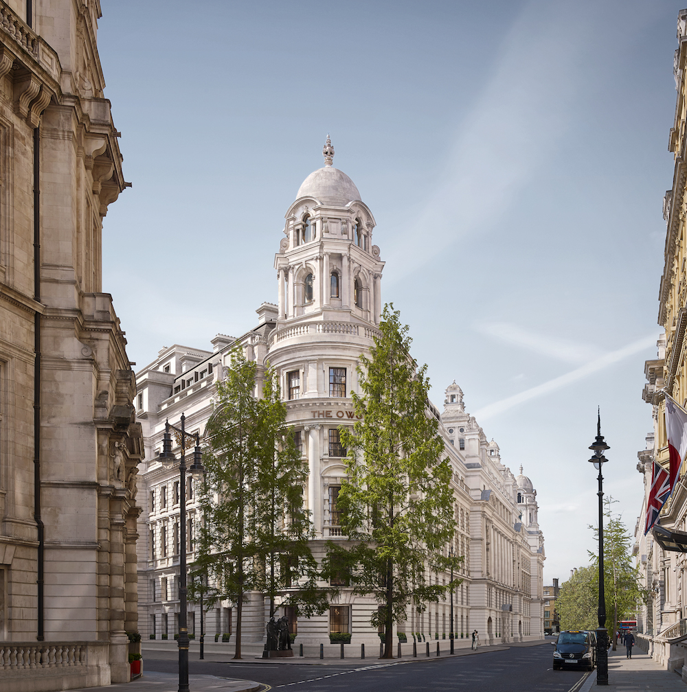 Image caption: Exterior render of Raffles London at The OWO, UK. | Image credit: Whitehall Residences Limited, c/o development manager Westminster Development Services Ltd.