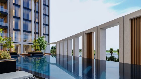 luxury urban hotel swimming pool