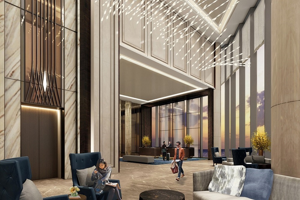 contemporary hotel lobby st regis china