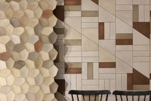 natural materials and colours along with organic shapes of the criaterra tiles