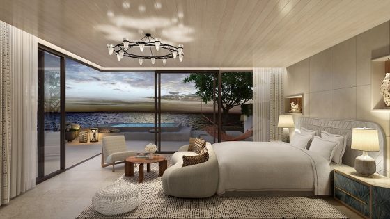 luxury bedroom in neutral shades