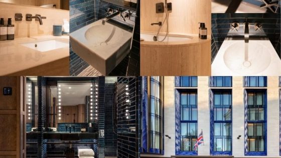 Contemporary bathroom design and fittings in the londoner hotel