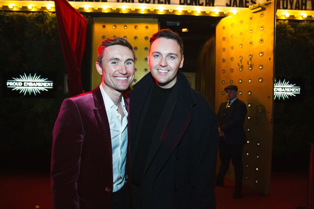 Hamish Kilburn and Calum Donoghue, Director of Public Relations, Dorchester Collection
