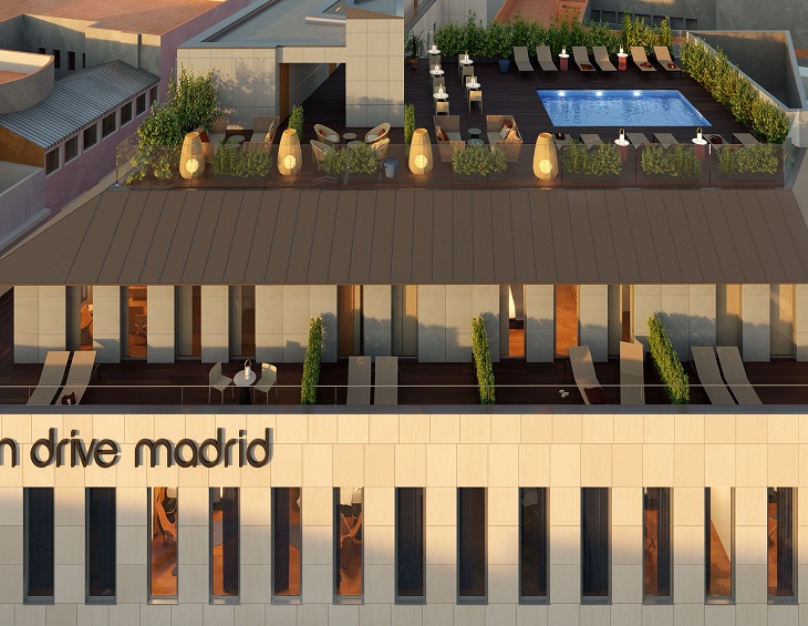 Ocean Drive Madrid hotel with pool and roof terrace in the heart of madrid