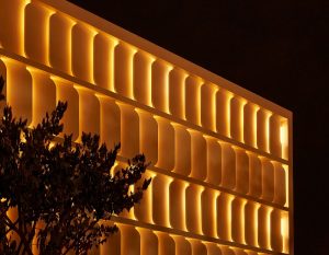 lighting on facade of the standard hotel hua hin