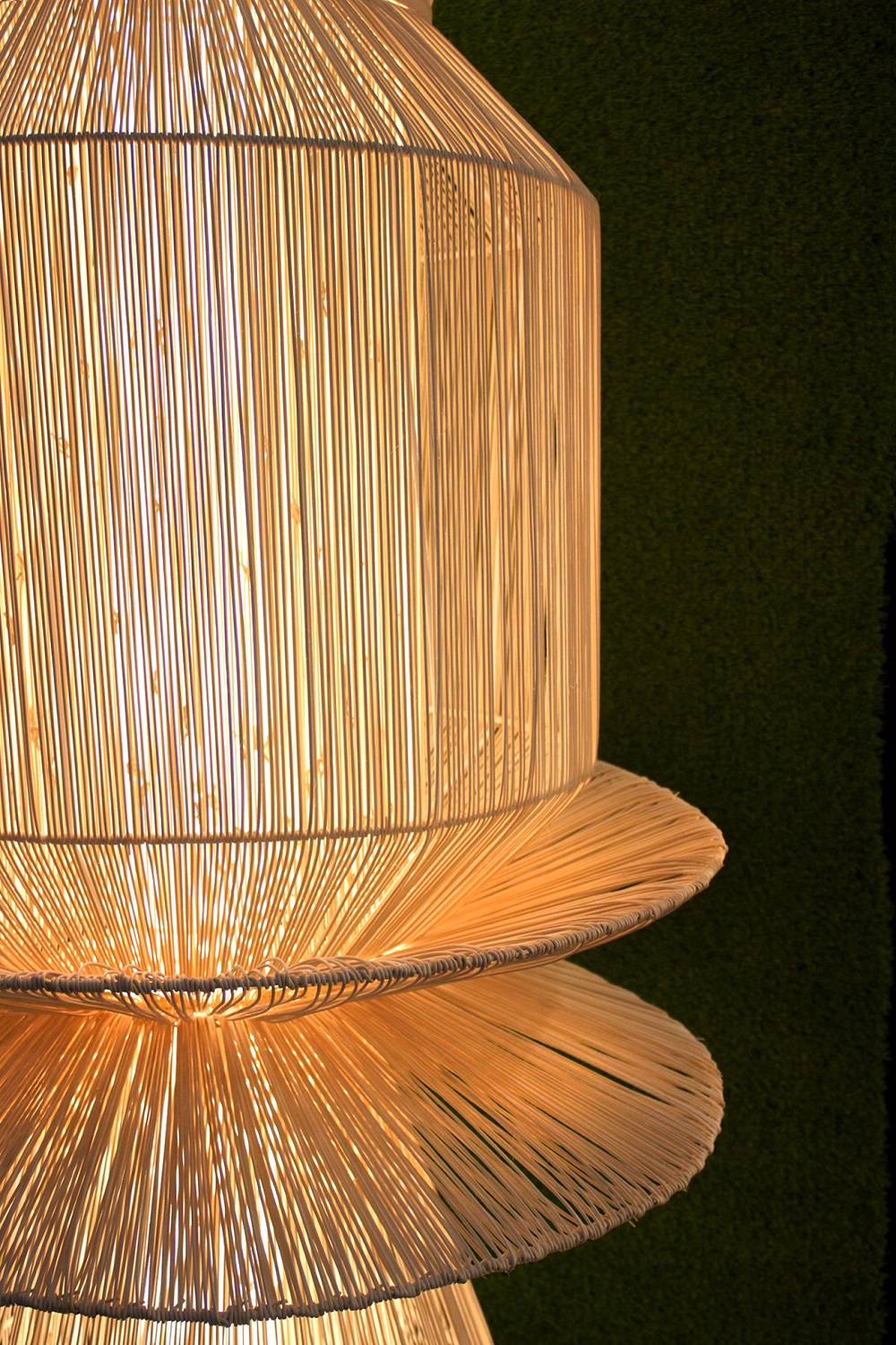 organic shapes and materials in the nefertiti lighting range by omio