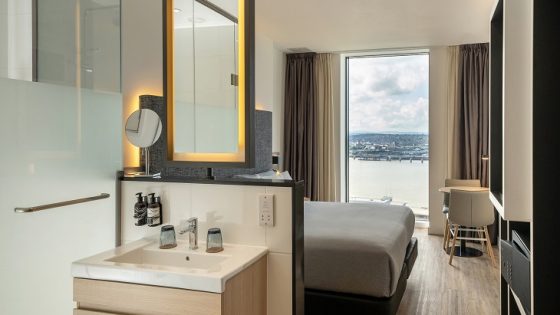 INNSiDE Liverpool bathroom design with Roca and views over the river