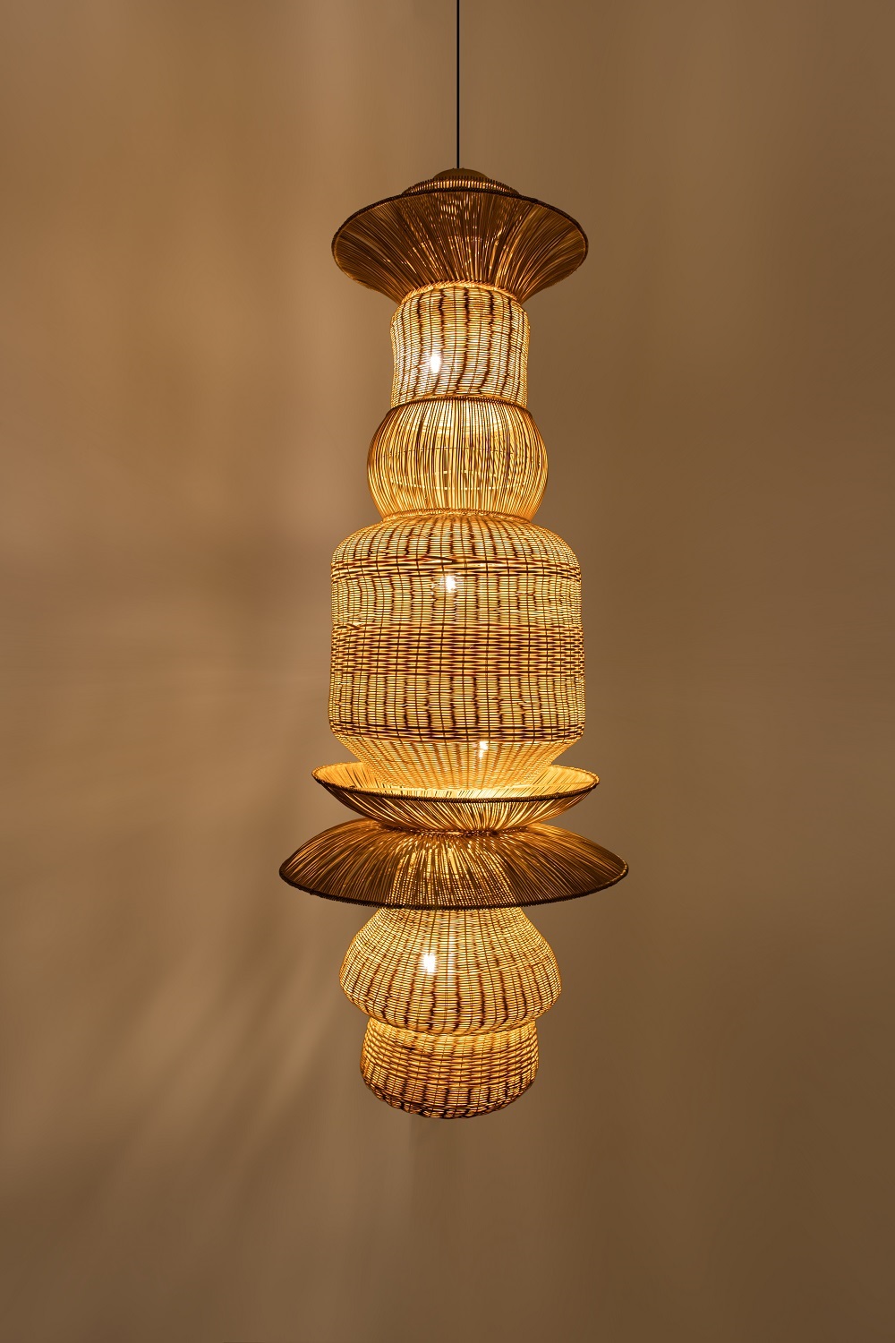 handwoven bespoke lampshades by Omio Atelier & Design