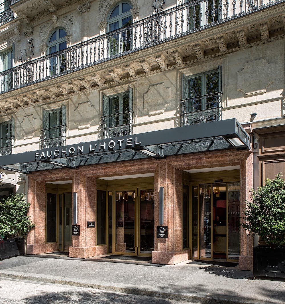 Exterior of Fauchon L'Hotel in Paris