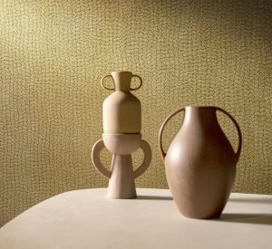 mosaic effect finish in the tessera design wallcovering