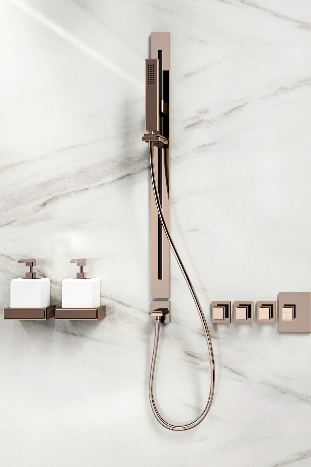 Close-up of Eleganza collection by Gessi