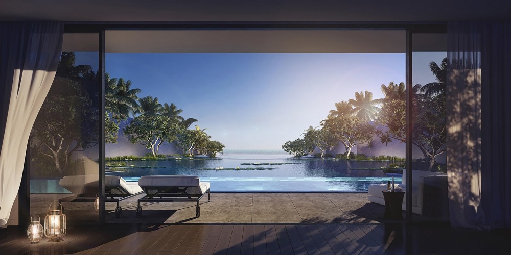 Villa Regent Phu Quoc with pool overlooking the lagoon on Long Beach Vietnam