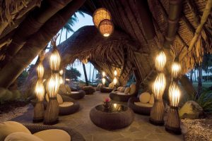 laucala island restaurant designed with natural materials