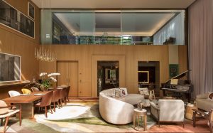 contemporary design inspired by local materials in the Rosewood Sao Paulo interiors