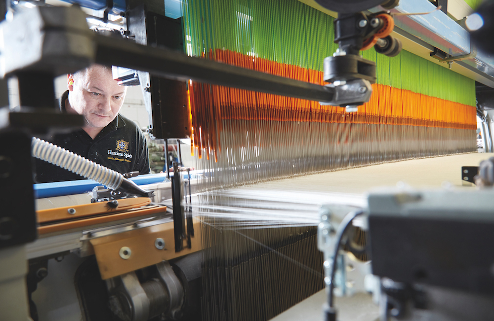 Weaving process: Harrison Spinks factory