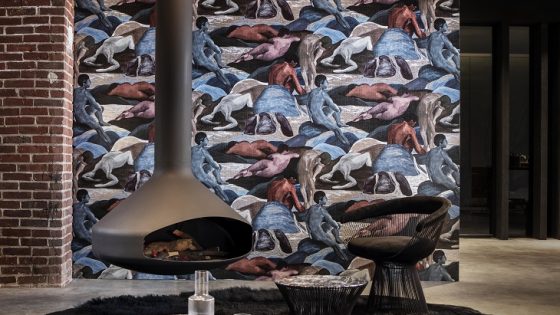 Arte wallcovering Saturnia in the Les Thermes range