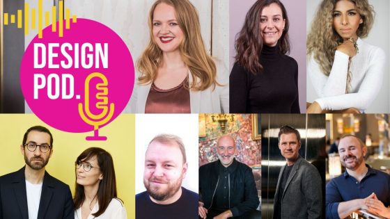 Images of guests appearing on design podcast DESIGN POD Series 2