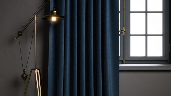 ILIV Atlantic fabric collection in dark blue colourway