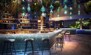 W Hotels bar with Portuguese and Moorish design influences