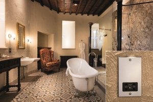 traditional bathrooms in Thornbury Castle with contemporary fittings