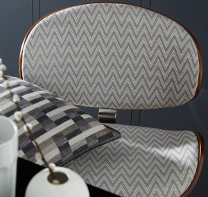 Geometrica fabric collection in grey and black tones by ILIV