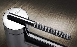 tap from the Ingranaggio bathroom collection by Gessi
